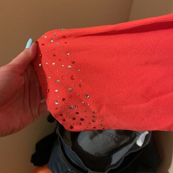 Catherine’s Knit Top Zip Front Embellished - Picture 3 of 7